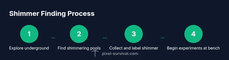 Process flow for finding Shimmer in Terraria