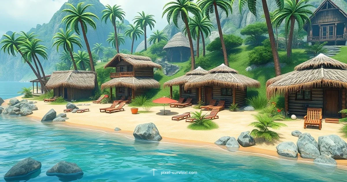 Beach NPC Town - Pixel Survival