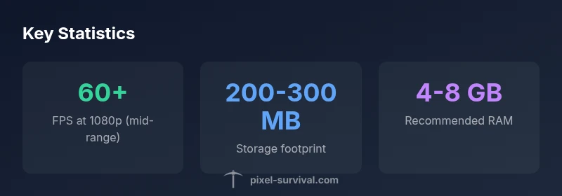 infographic showing Terraria PC performance statistics