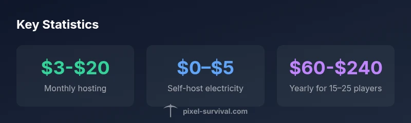 infographic showing Terraria server cost statistics