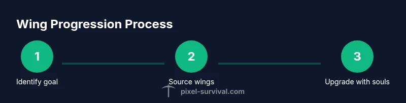 Process steps to obtain wings in Terraria
