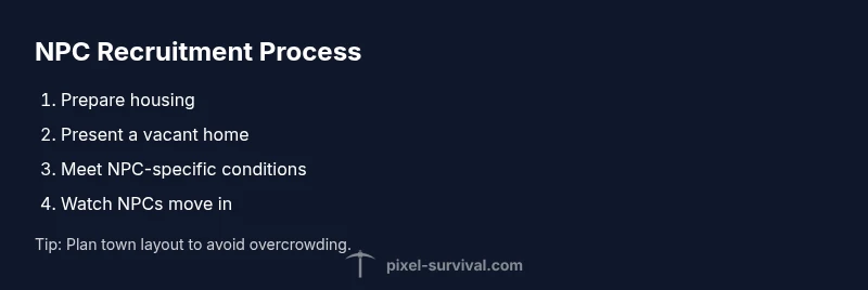 infographic showing NPC recruitment steps