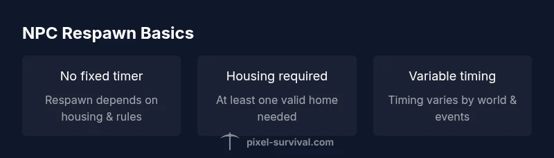 Stats infographic about Terraria NPC respawn rules