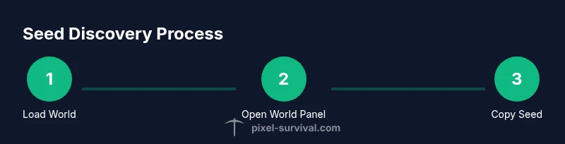 Tailwind infographic showing steps to find Terraria seed