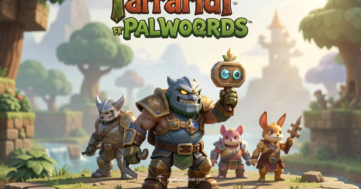 Terraria Palworld Crossover - Pixel Survival